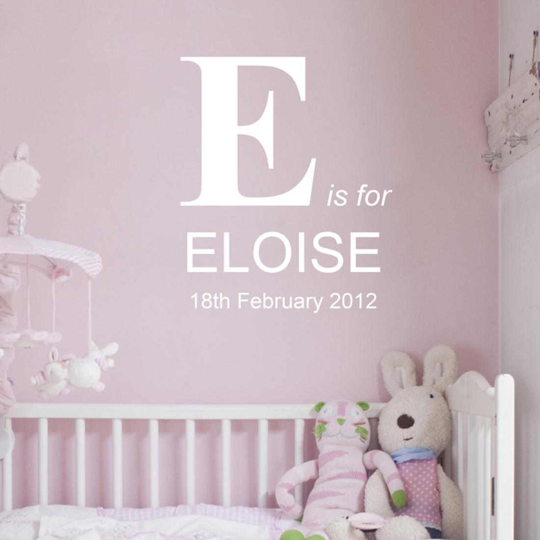 name wall stickers