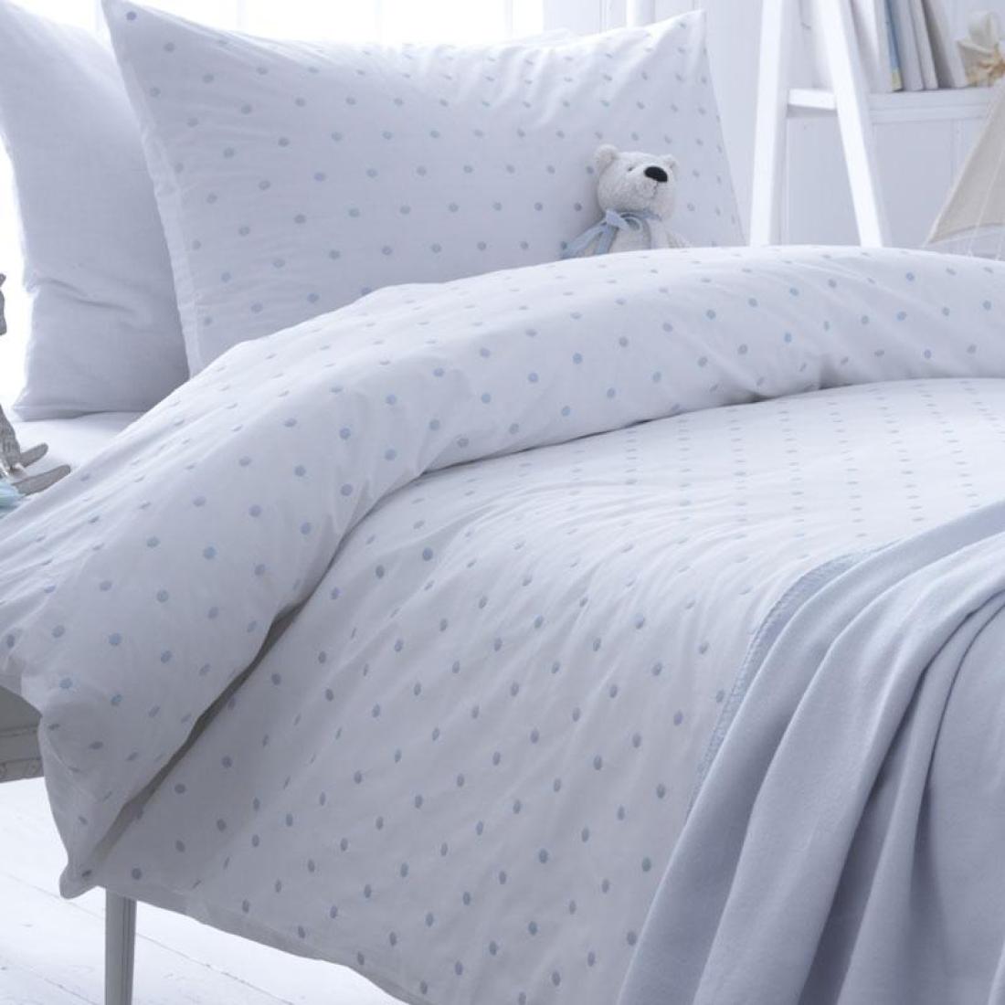 Dotty Blue Organic Cotton Childrens Bedding Kids Bedding