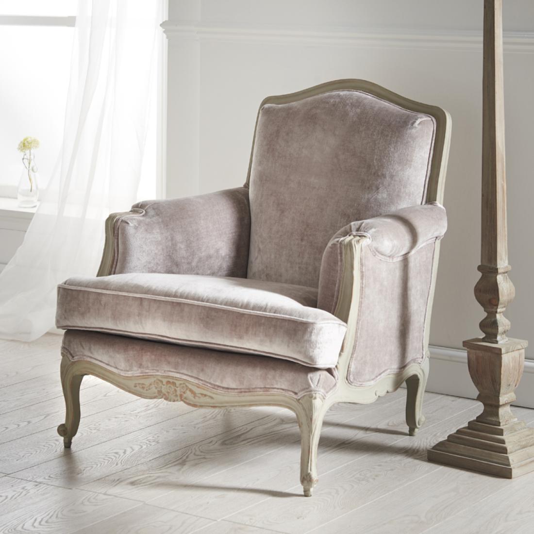 luxury velvet armchair