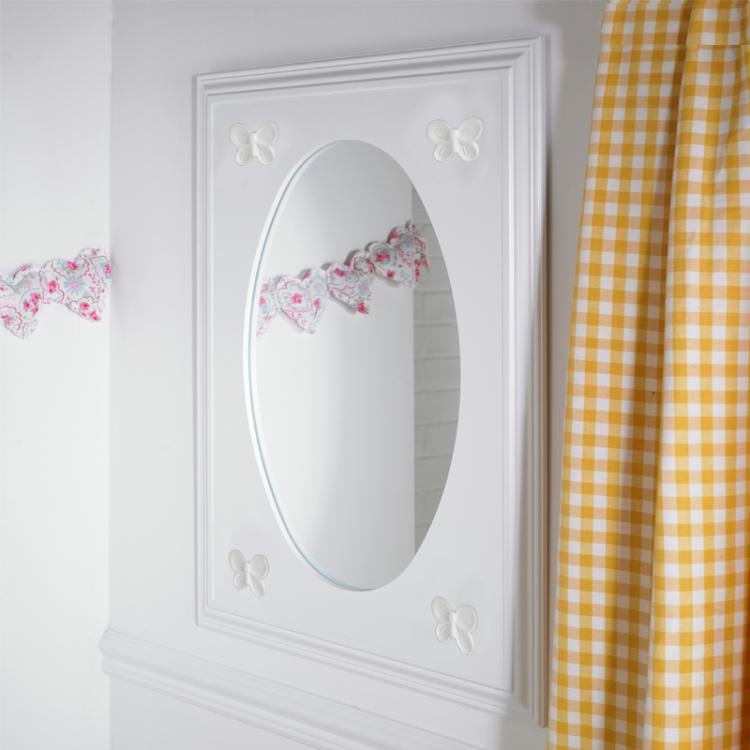 Florence Flutterby Childrens Wall, Girls Wall Mirror